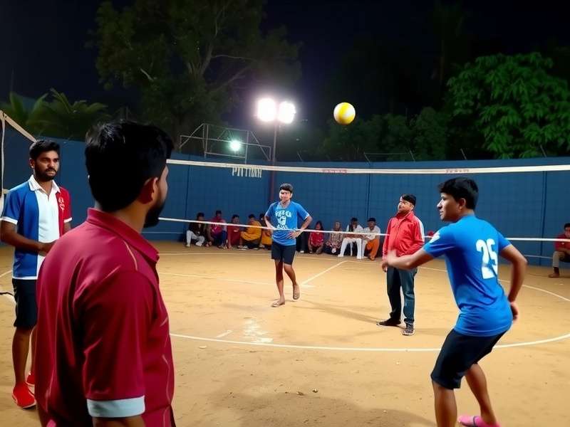 Volley Victors UP gameplay screenshot showing volleyball action